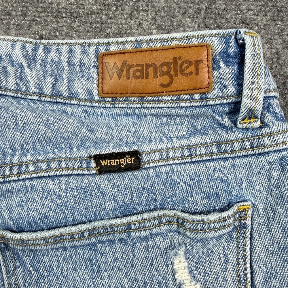 Wrangler High Rise Bold Boot Jeans Womens 10x32 Bootcut Stretch Distressed - Picture 9 of 14